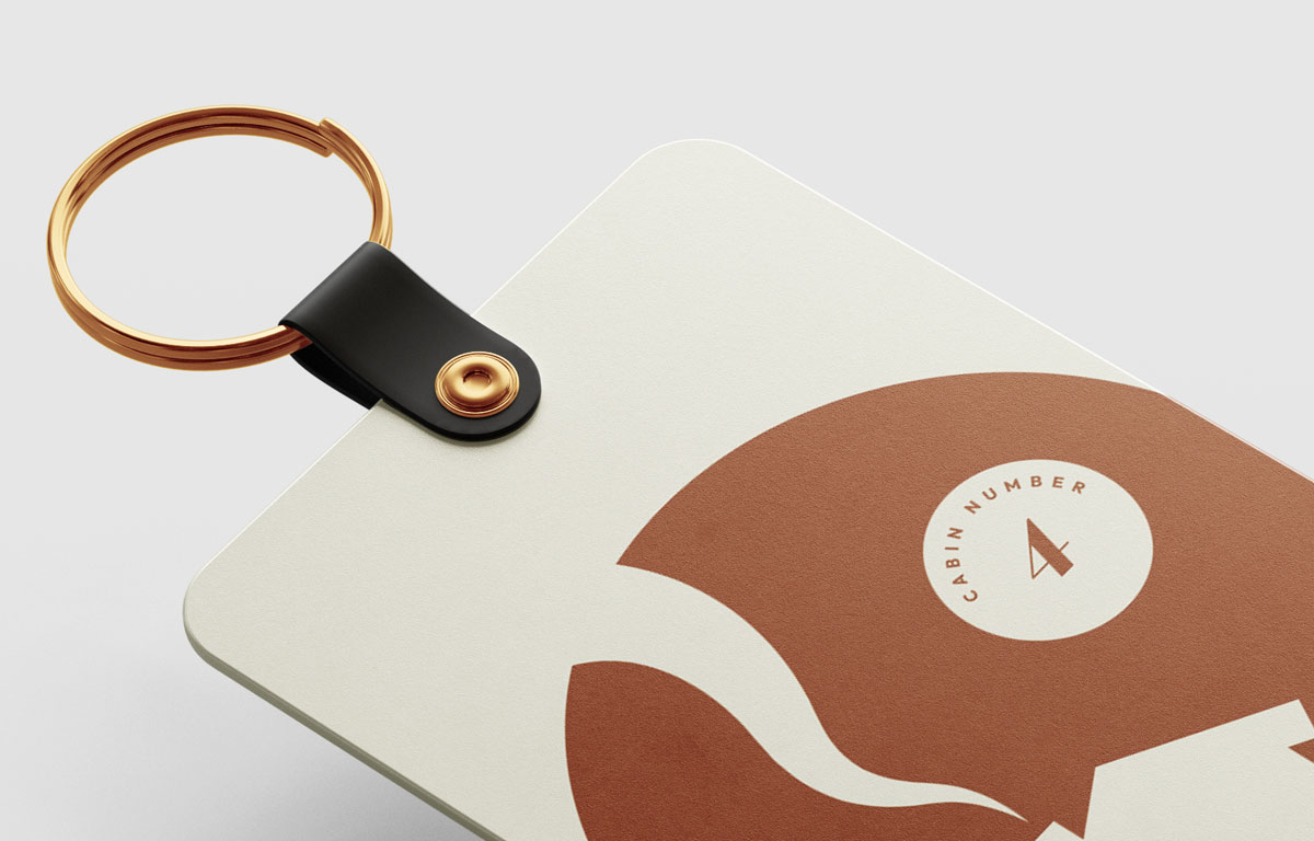 Luxury Holiday Home Rental Business Keychain Design
