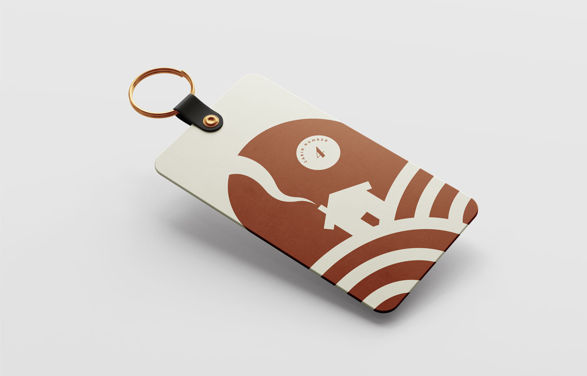 Luxury Holiday Home Rental Business Keychain Design
