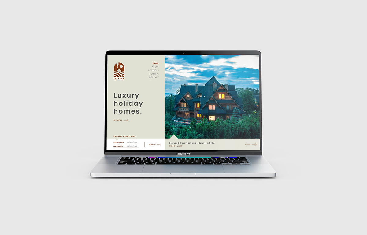 Luxury Holiday Home Rental Business Website Design