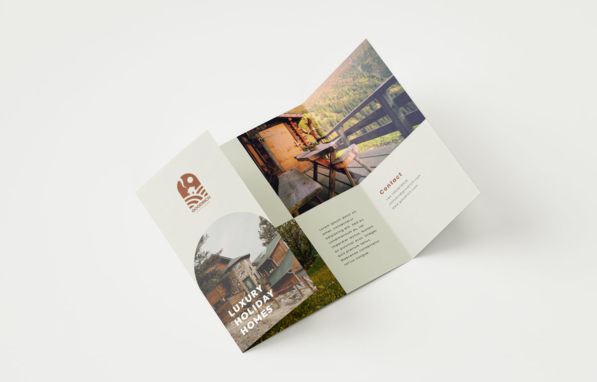 Luxury Holiday Home Rental Business Brochure Design