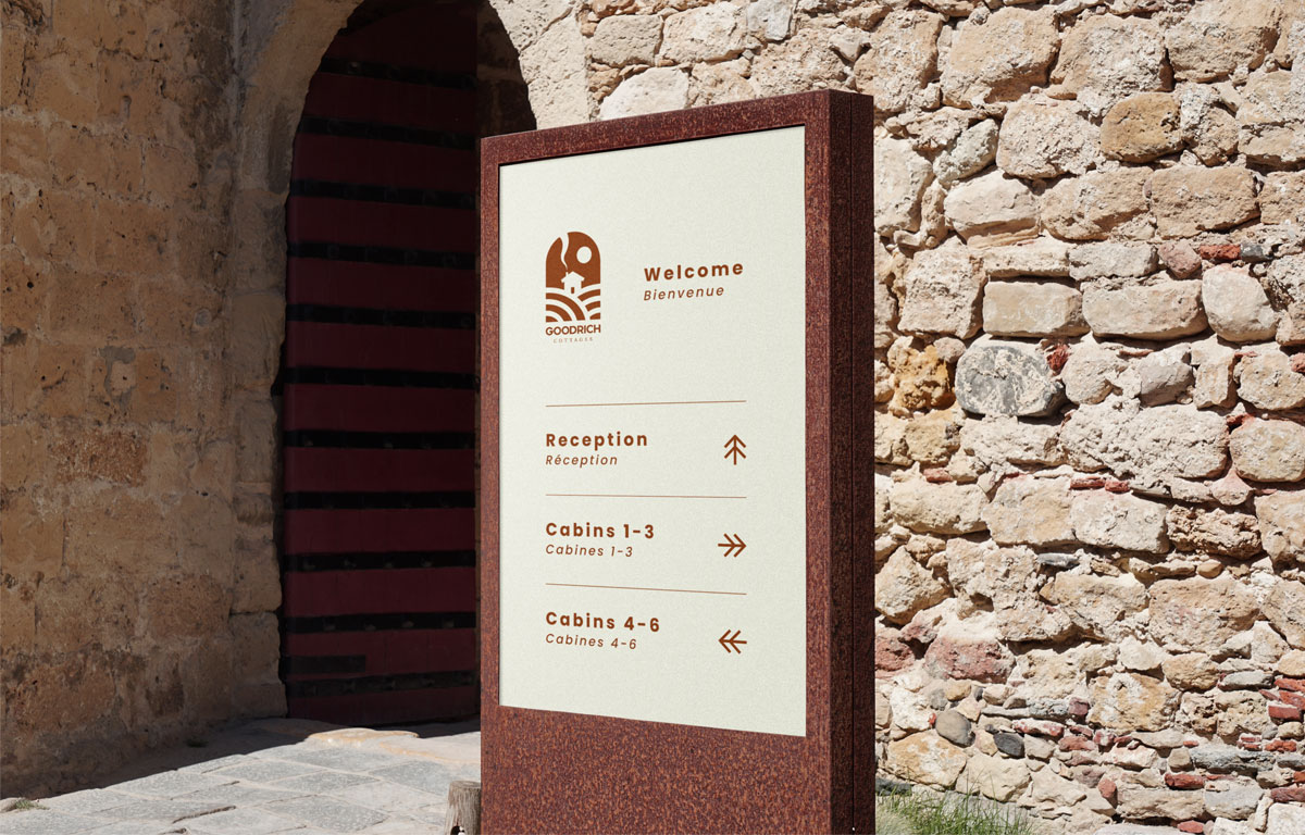 Luxury Holiday Home Rental Business Welcome Sign Design