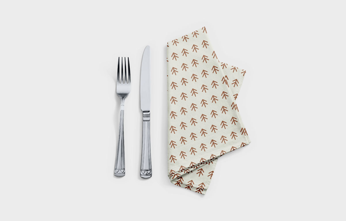 Luxury Holiday Home Rental Business Napkin Design