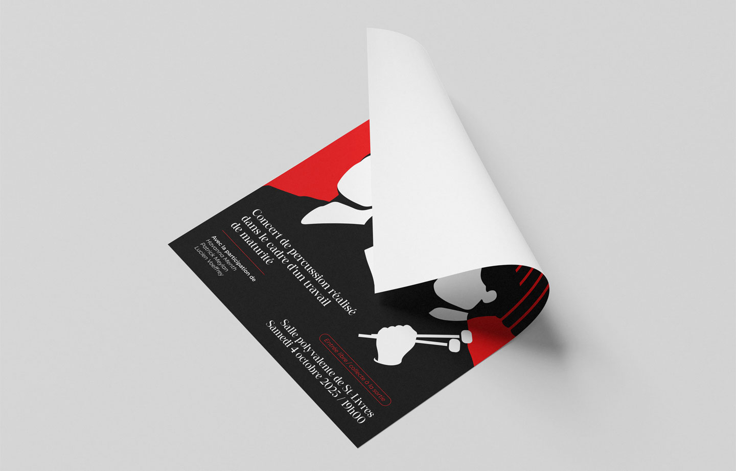 Percussion Music Concert Poster Design