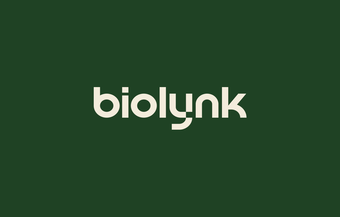 Biolynk renewable energy company logo branding project mockup