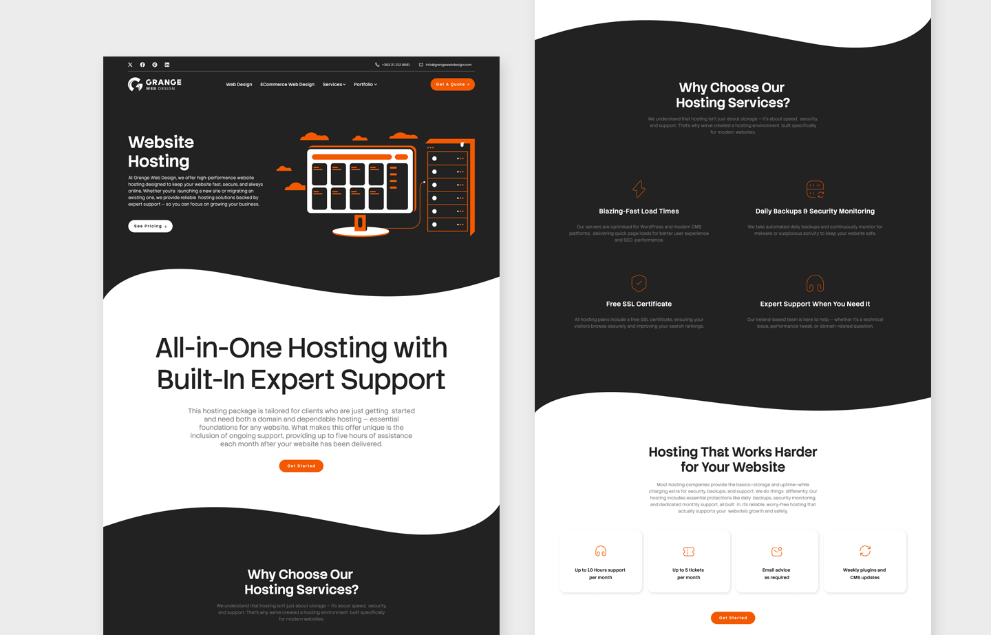 A web design agency website design freelance project